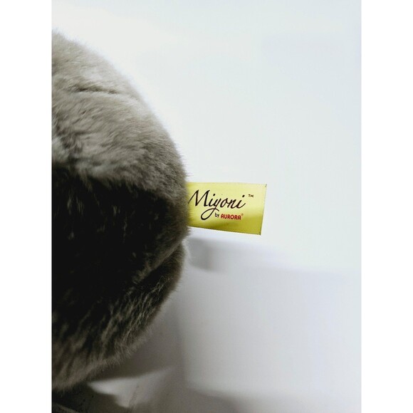 Miyoni by Aurora Baby Emperor Penguin Stuffed Animal 7" Gray and Black Plush - Picture 10 of 10